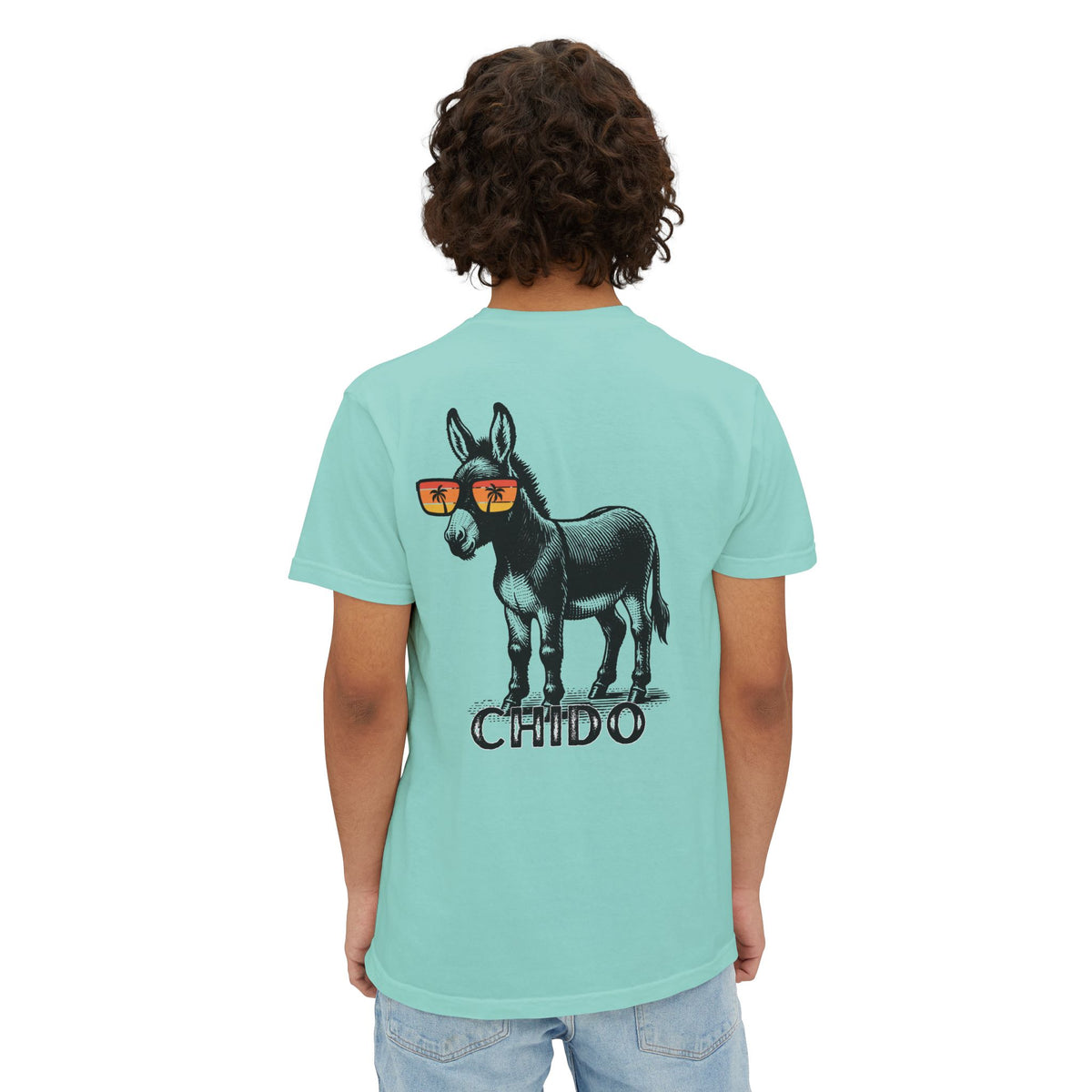 Cool Little Donkey Comfort Colors Pocket Tee