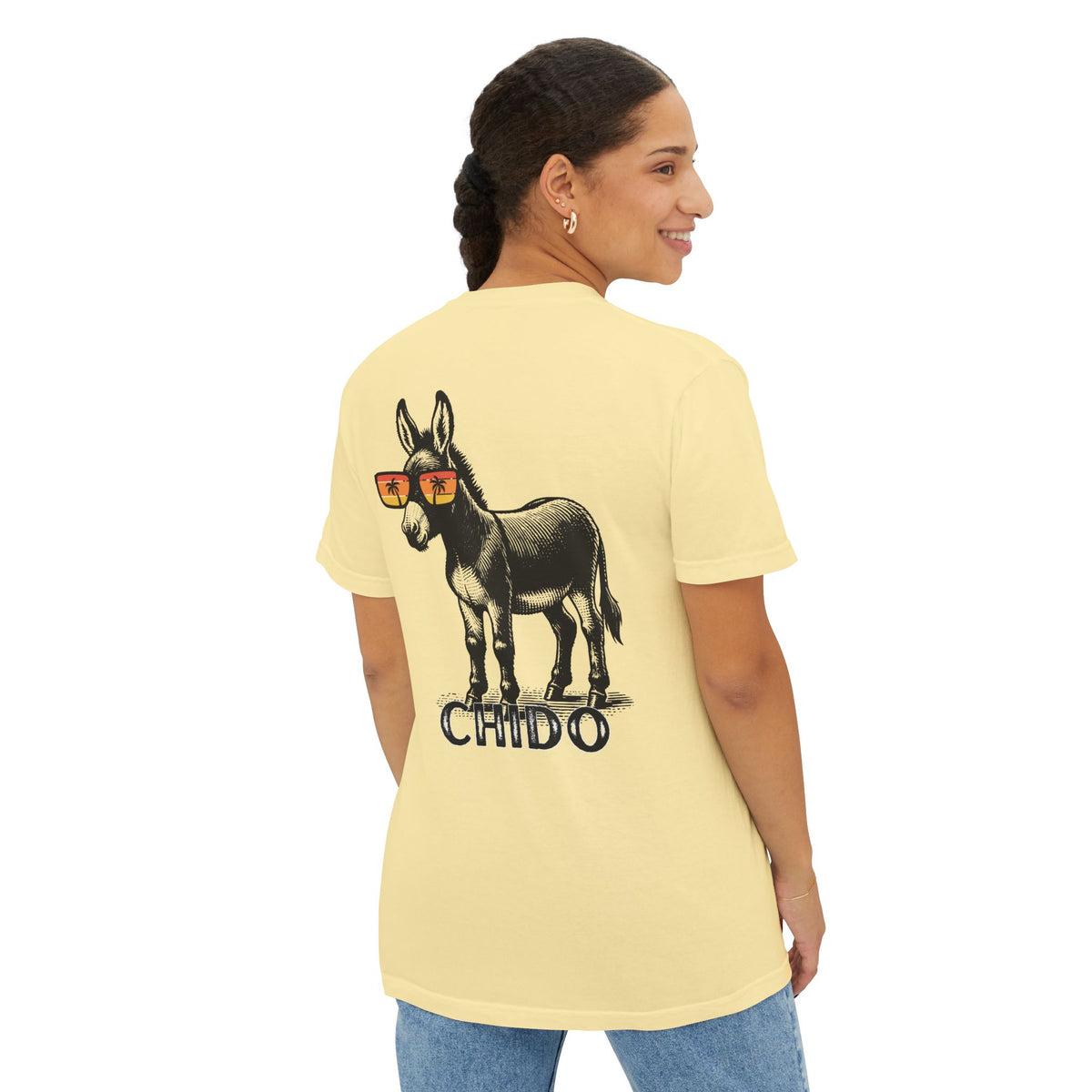 Cool Little Donkey Comfort Colors Pocket Tee