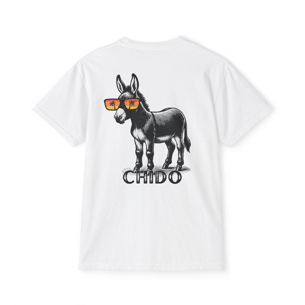 Cool Little Donkey Comfort Colors Pocket Tee