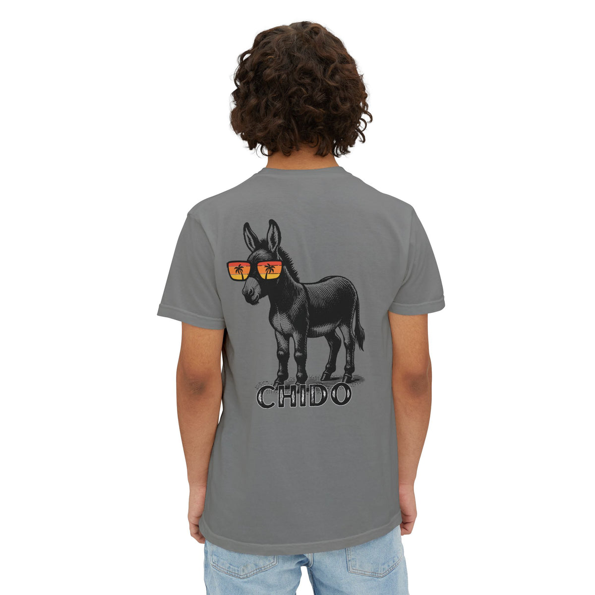 Cool Little Donkey Comfort Colors Pocket Tee