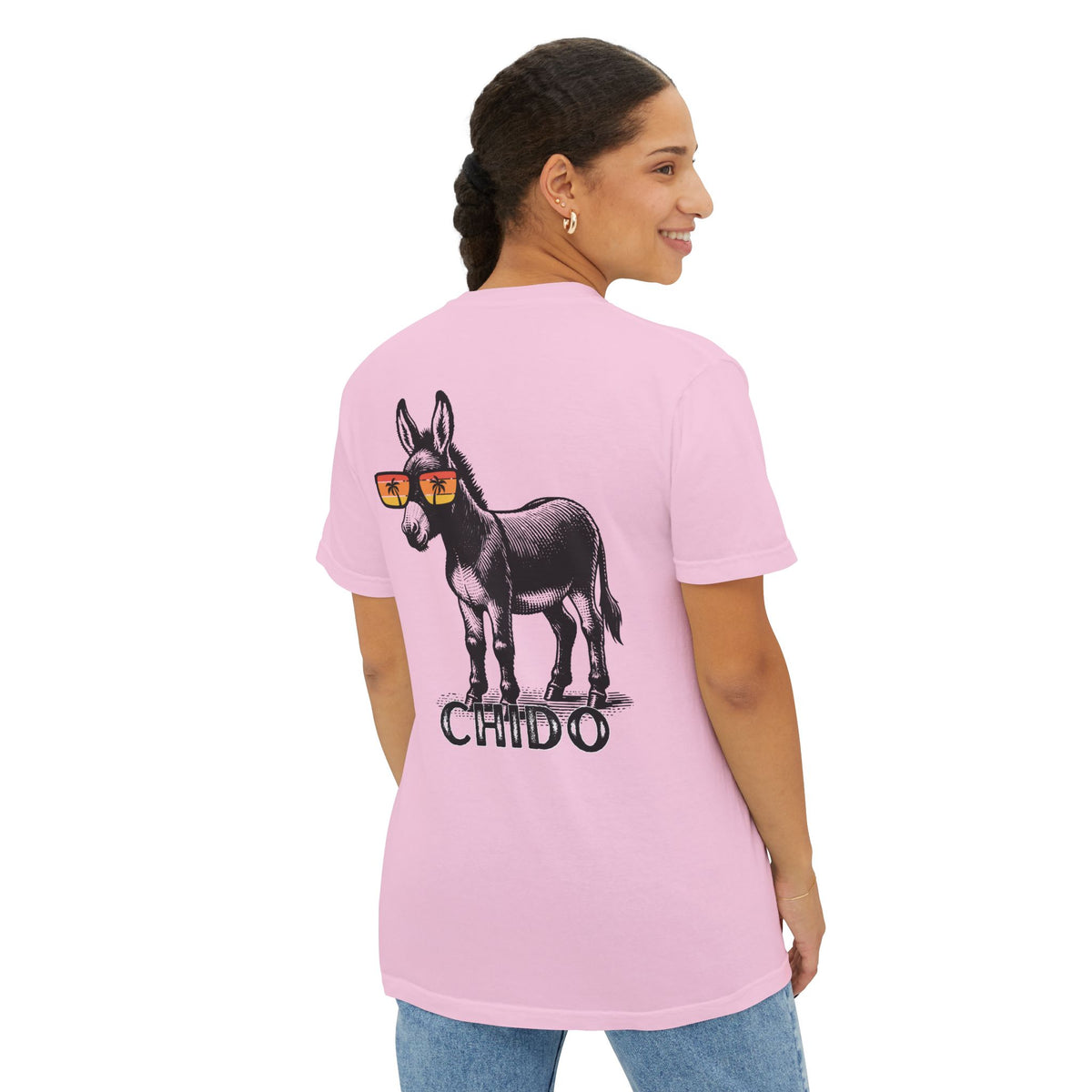 Cool Little Donkey Comfort Colors Pocket Tee